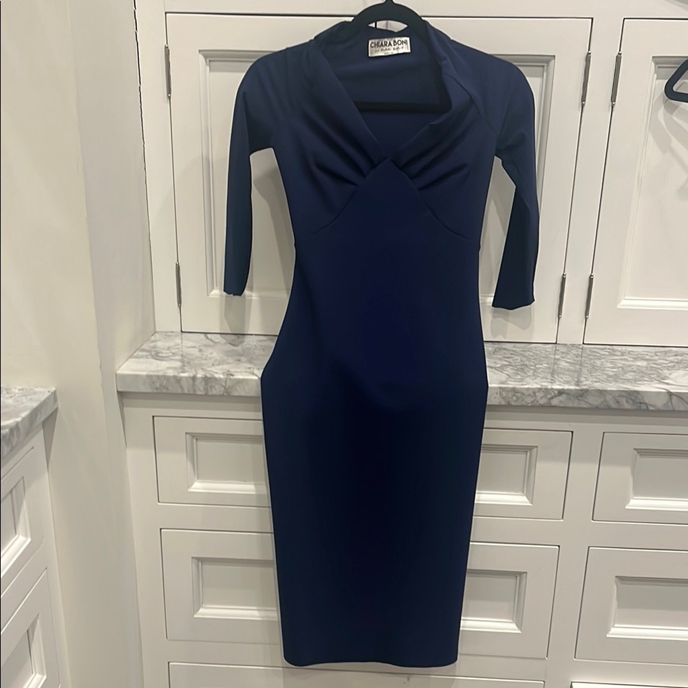 Chic Navy Blue Chiara Boni Dress